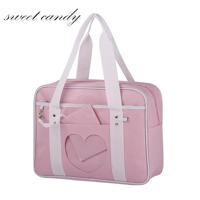 Style Pink Japanese Travel Shoulder School Bags For  Girls | Monee Patrice Elite Handbag and Accessory Collection.