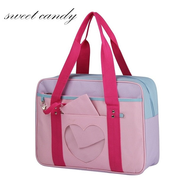 Style Pink Japanese Travel Shoulder School Bags For  Girls | Monee Patrice Elite Handbag and Accessory Collection.