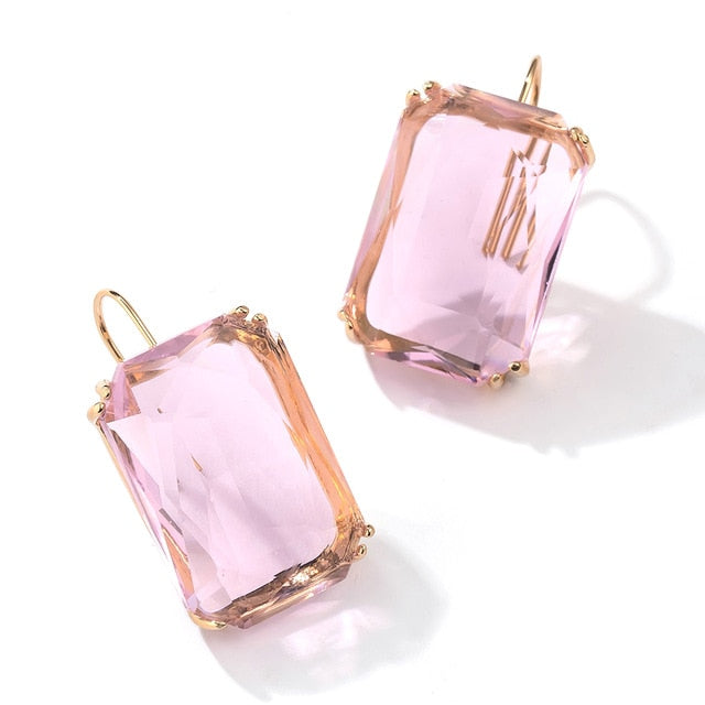 Transparent Resin Pendant Hanging Earring For Women | Monee Patrice Elite Handbag and Accessory Collection.