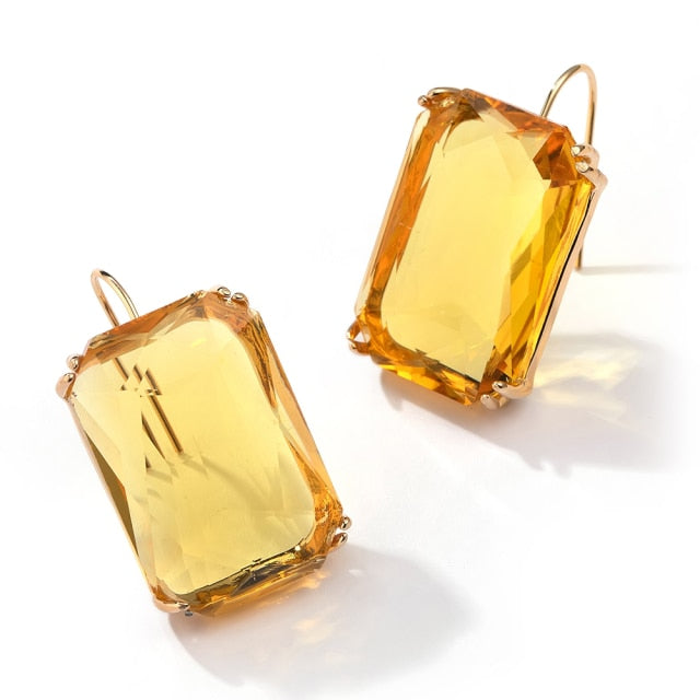 Transparent Resin Pendant Hanging Earring For Women | Monee Patrice Elite Handbag and Accessory Collection.