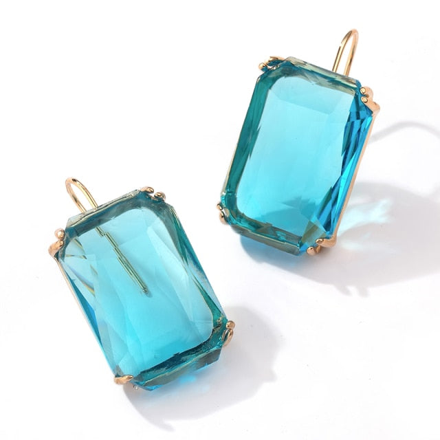 Transparent Resin Pendant Hanging Earring For Women | Monee Patrice Elite Handbag and Accessory Collection.