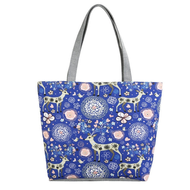 Women's Ethnic Style Printed Canvas Handbag | Monee Patrice Elite Handbag and Accessory Collection.