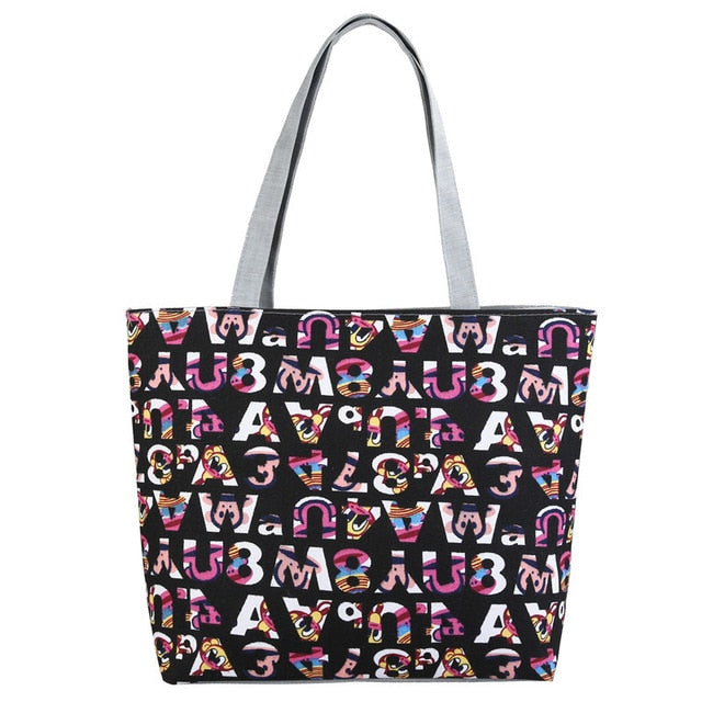 Women's Ethnic Style Printed Canvas Handbag | Monee Patrice Elite Handbag and Accessory Collection.