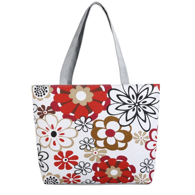 Women's Ethnic Style Printed Canvas Handbag | Monee Patrice Elite Handbag and Accessory Collection.